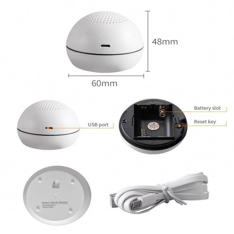 Tuya WIFI PIR Motion Sensor Security Alarm System Kits Wireless Passive Motion Detector Security Burglar Alarm Sensor Smart Home