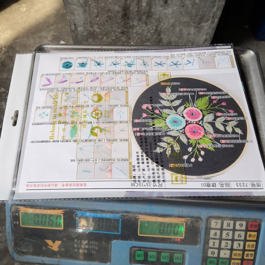 Full Range Of Embroidery Cross Stitch Stamped Embroidery With Floral Kit Bastidor Para Bordar Embroidery Cloth With Pattern