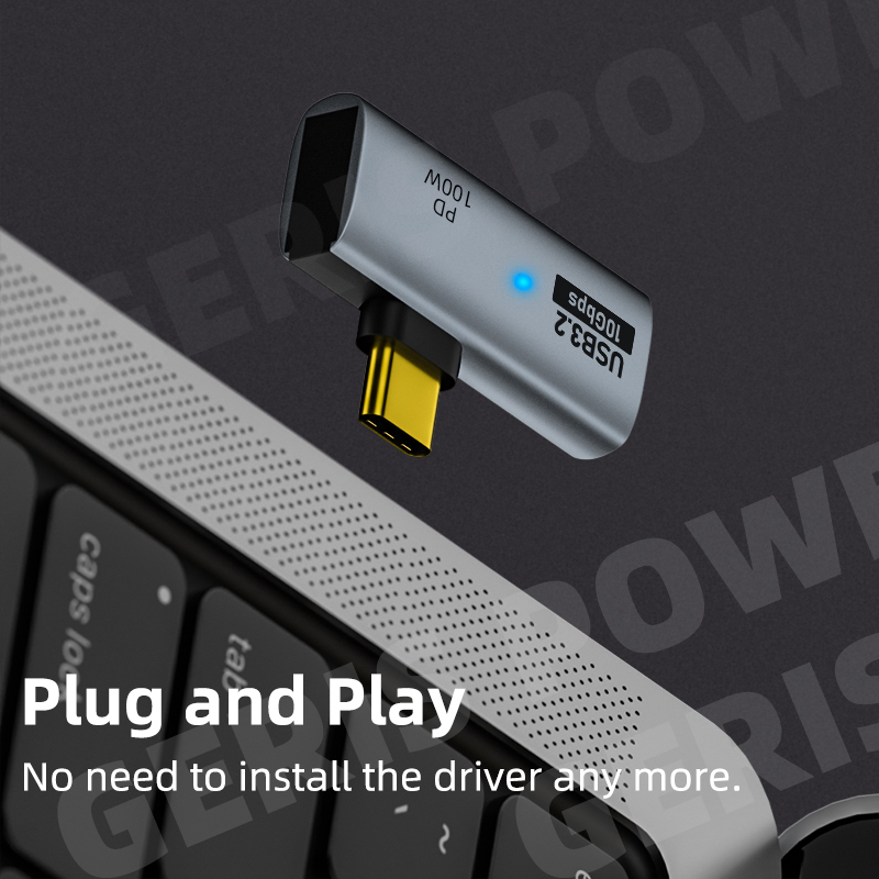2 in 1 OTG USB C Adapter PD100W Data Transfer Fast Charging Adapter Type C Converter for Phone Tablet Macbook Xiaomi Laptop