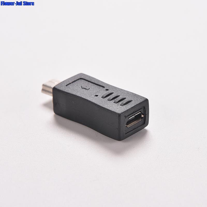 Adaptateur Micro USB femelle vers Mini USB mâle, convertisseur de connecteur pour téléphones portables MP3