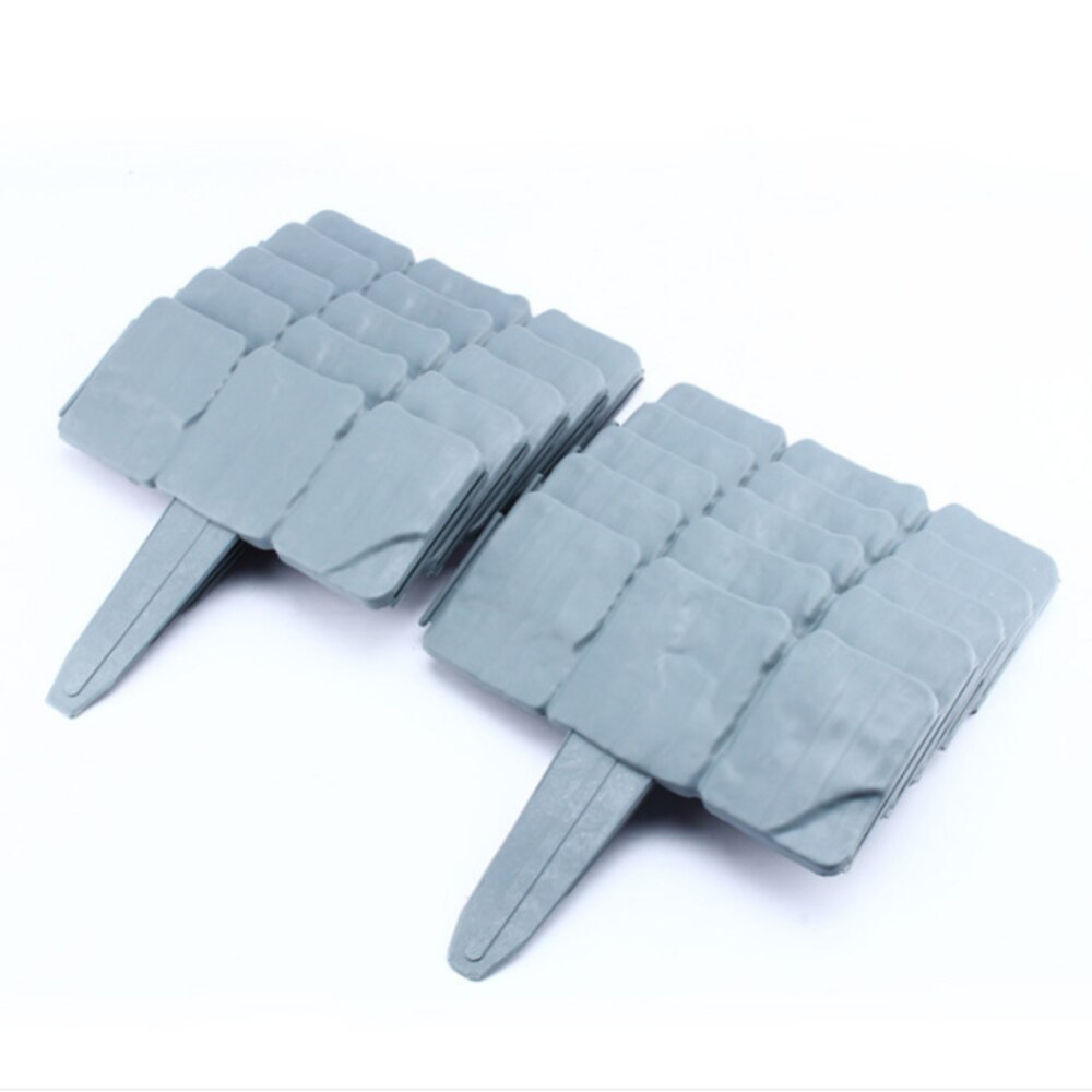 5m 16ft Grey Stone Effect Garden Lawn Cobbled Grass Edging Plant Flower Bed Fence Border Garden bed Decorations