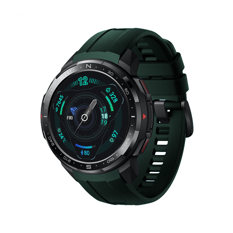 AKBNSTED For Huawei Honor GS Pro Sport Watch Strap For Honor GS Pro Soft Silicone Replacement Wristband Accessories: green