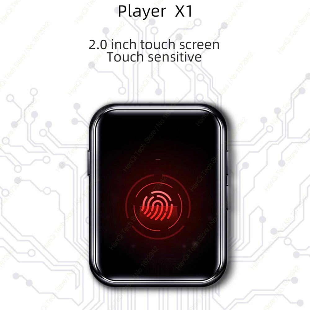 BENJIE X1 MP3 Player With Bluetooth Touch Screen Hifi Music Player Built-in Speaker Support TF Card FM Radio Video Recording
