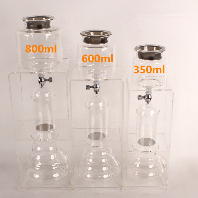 Acrylic ice drip coffee brewer 350ml/600ml/800ml iced drip coffee percolator MINI Dutch Cold Ice coffee dripper