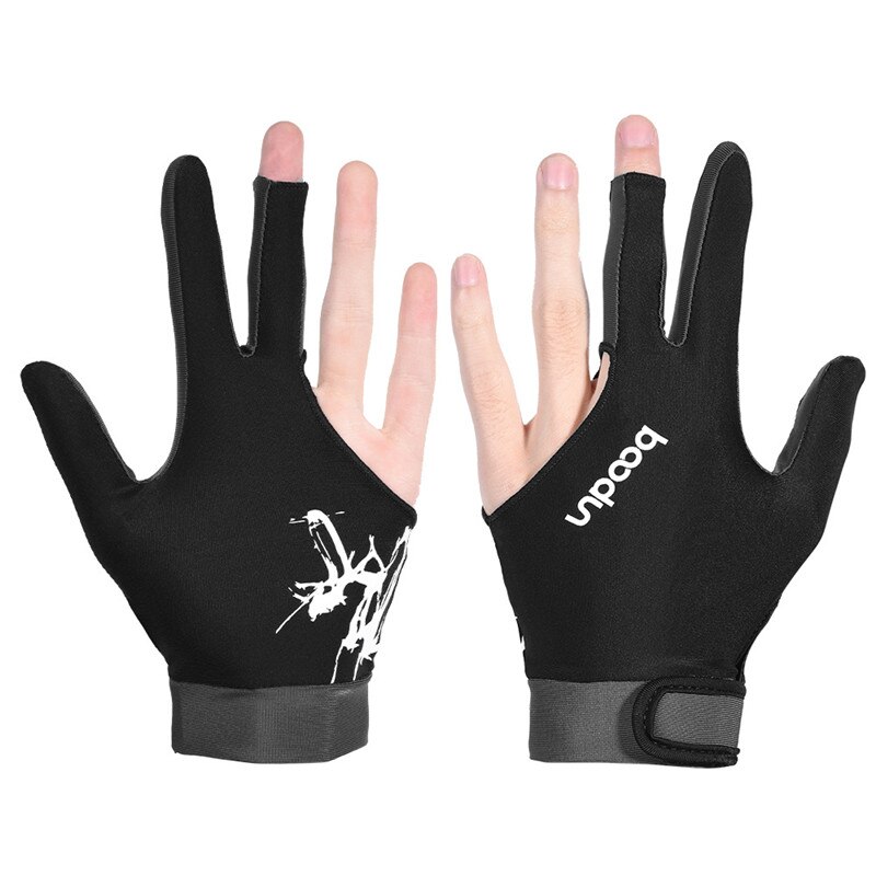 1 Pc Unisex Links Rechterhand Universele Ademend Drie-vinger Biljart Handschoenen Sport Levert