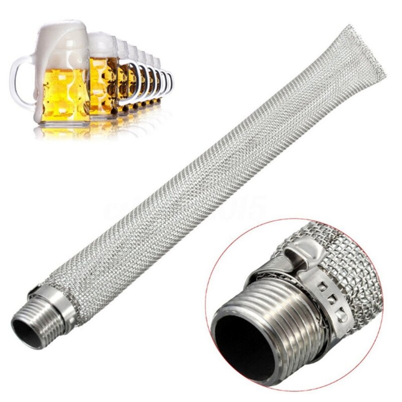 Brewing Kettle Stainless Steel Beer Filter Bazooka Screen Home Tools Reusable Mu M17E