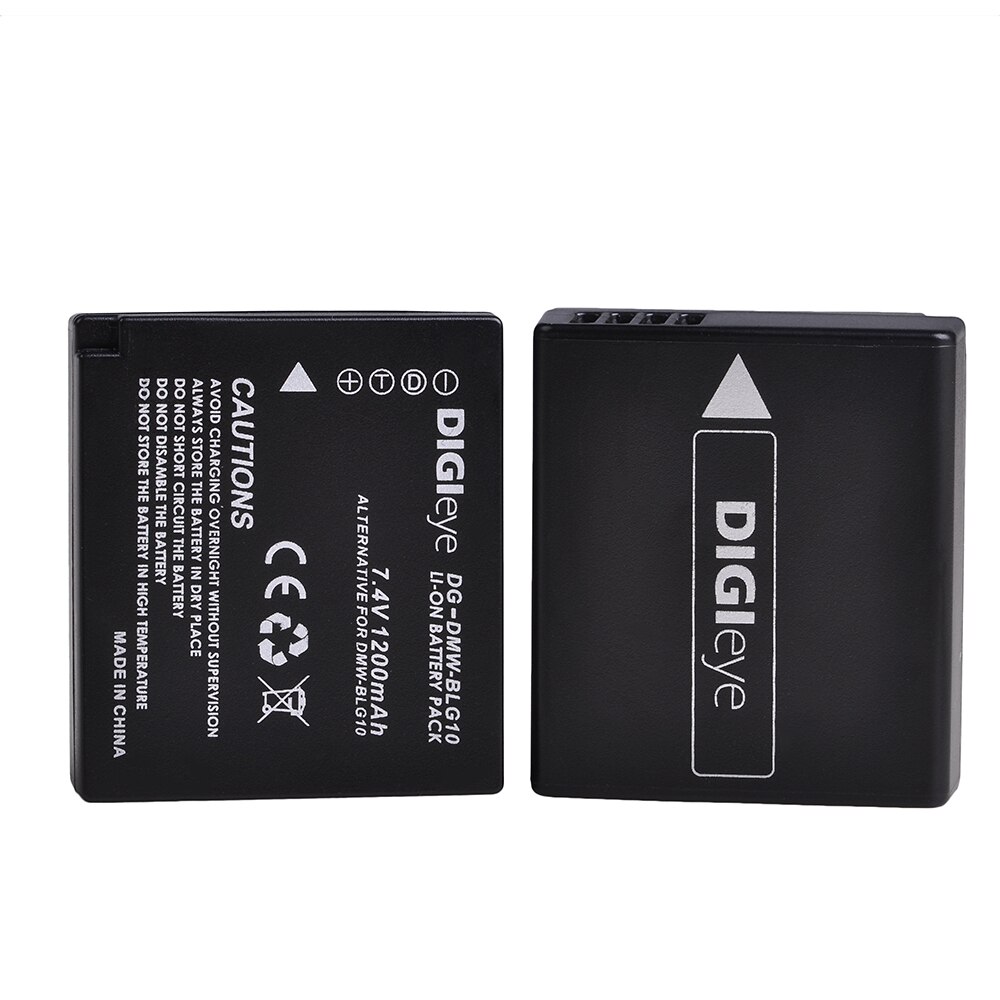 DMW-BLG10 BLG10E BLG10PP Batterie &amp; Chargeur LED pour Panasonic LUMIX GF5 GF6 GX7 GX9 GX80 GX85 ZS200 LX100 Caméras