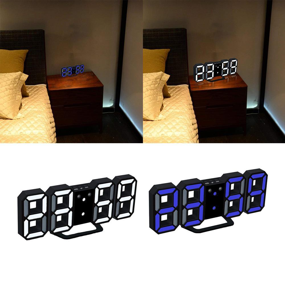 Moderne Wanduhr Timer 3D LED Digitale Wanduhr Temperatur uhr P3S8