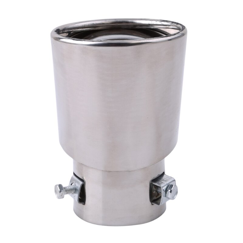 Universal Car Rear Ronde Uitlaatpijp Staart Uitlaat Tip Chrome Rvs Auto Uitlaat Tip Vervanging Auto Accessoires