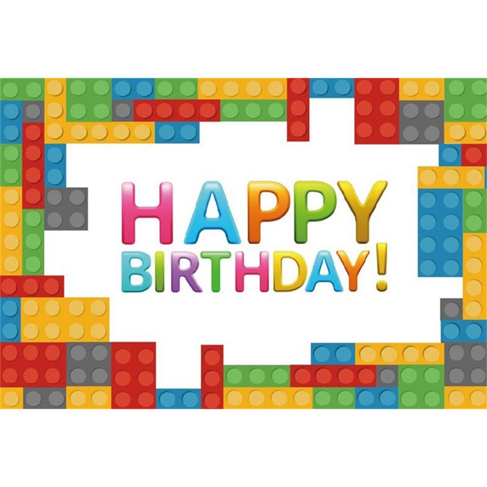 Happy Birthday Background Wall Decorative Backdrops Festival Studio Cloth Home Studio Party Backdrop Photography: A