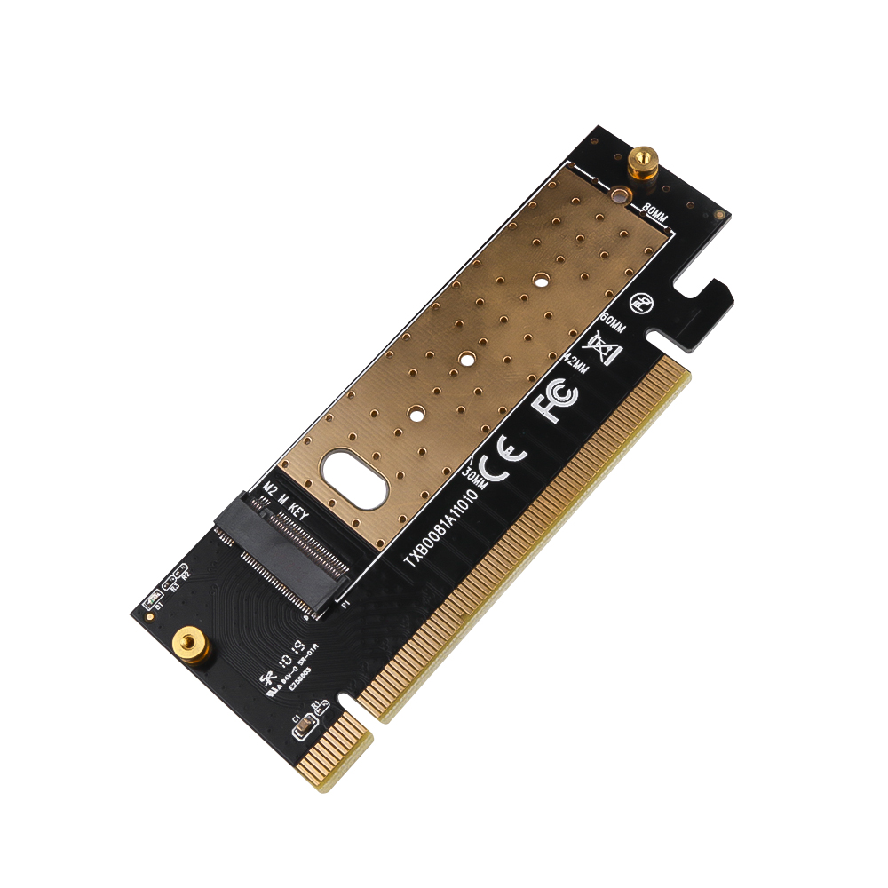 Kebidumei M.2 NVMe SSD adaptador M2 a PCIE 3,0 X16 tarjeta controlador M clave interfaz PCI Express 3,0x4 tamaño 2230-2280