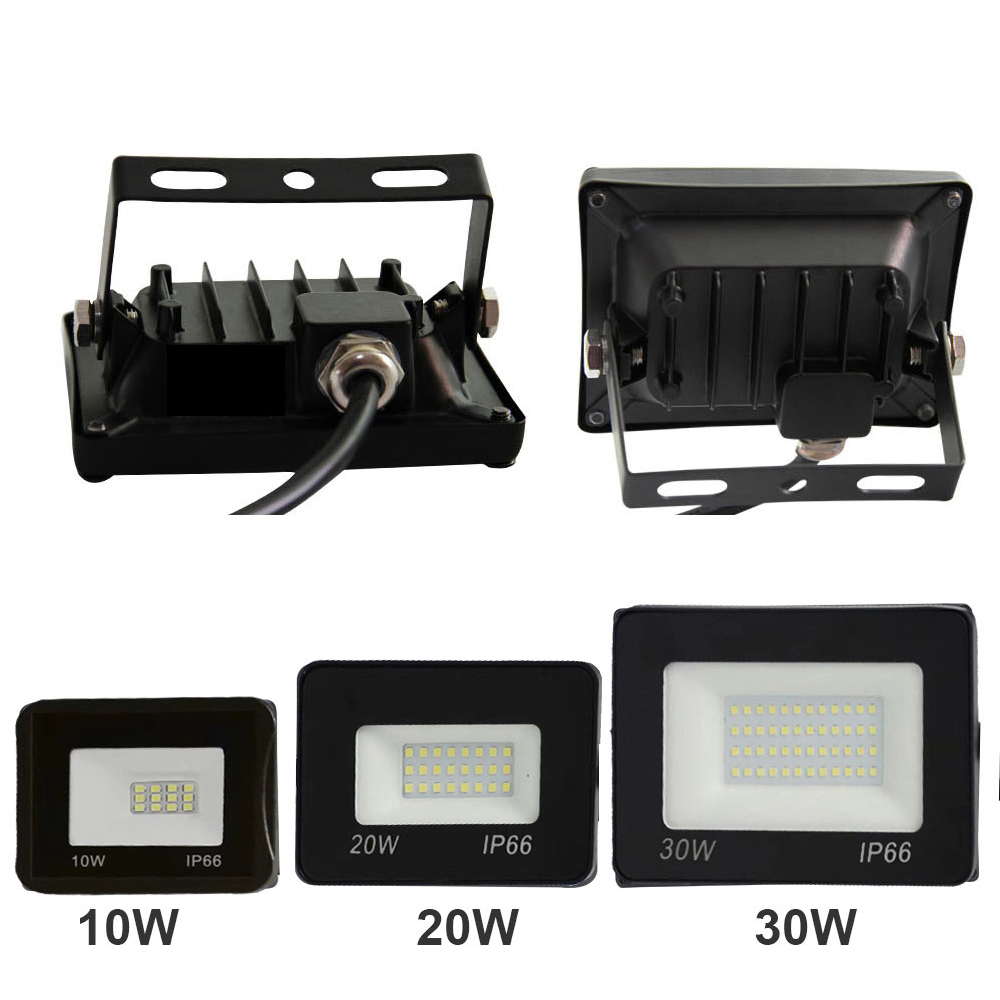 Ultra-thin 10W 20W 30W 50W 100W 150W 200W LED Flood Light 220V Reflector Flood Spot exterior IP65 Waterproof Outdoor Garden Lamp