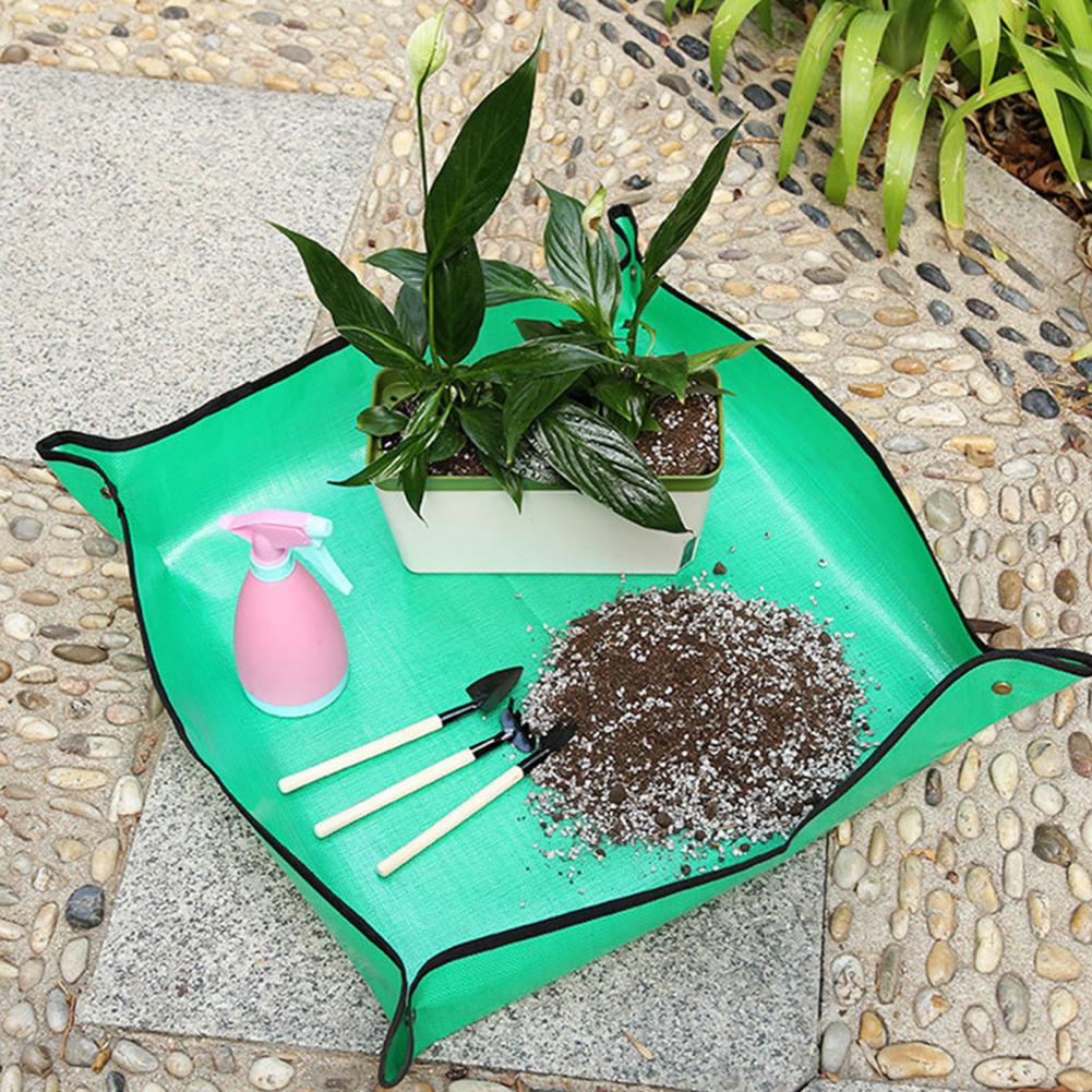 1PCS Plant Repotting Square Mat Floor Carpet Practical Multifunctional Indoor Green Bonsai Succulent Potting Tarp for Plant