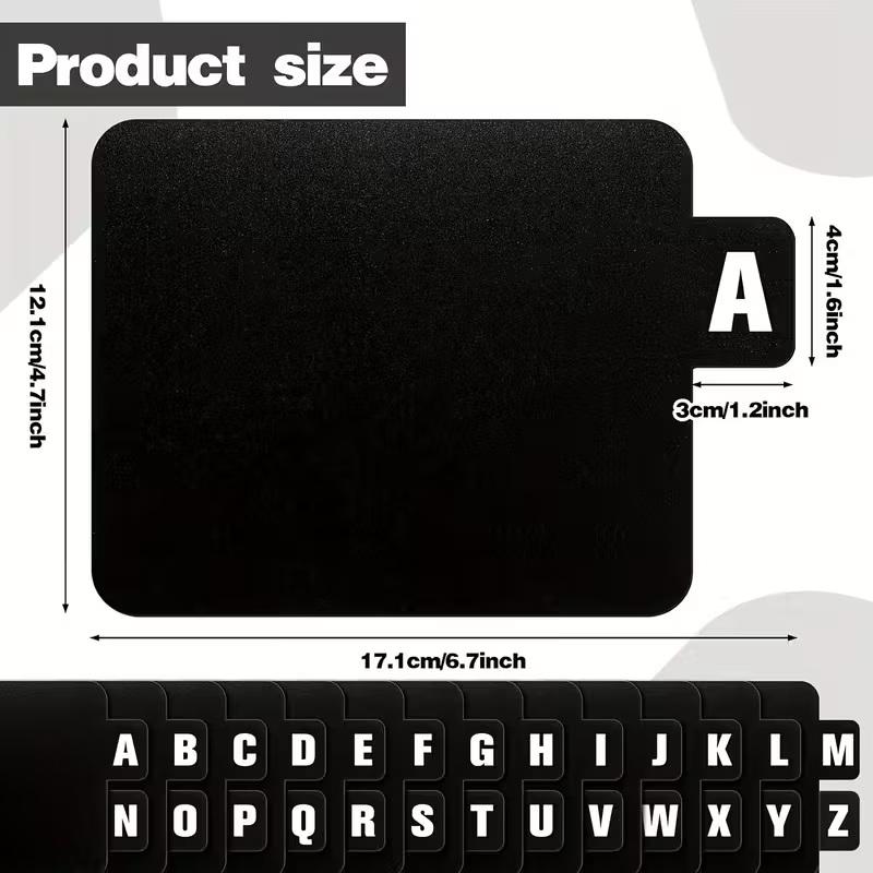 26pcs CD/DVD/Vinyl Record Organizer Dividers A-Z Alphabet File Storage Separator For Music Albums, Office, Home, Space-Saving: Default Title