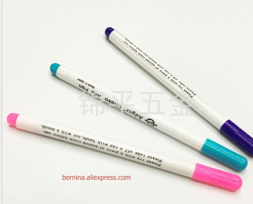 6 väriä ompelutyökalut lisävaruste ristipisto tilkkutäkki kirjonta kynä käsityö costura pyyhittävä kangas tussit kynäapila