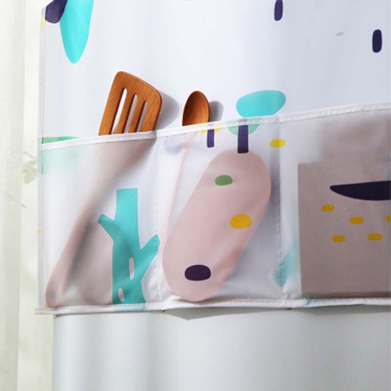 Géométrique frigo cache-poussière Machine à laver couverture étanche réfrigérateur sac de rangement armoire organisateur accessoires de cuisine