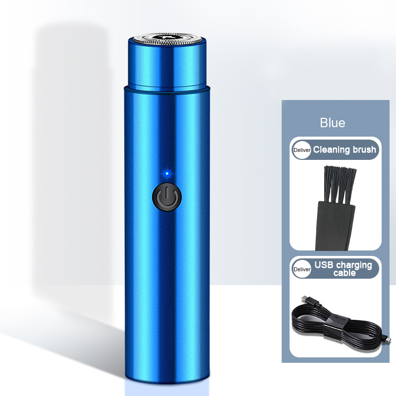 Elektro rasierer Mini Reise rasierer für Männer Frauen USB-Aufladung wasch Bar zu Hause tragbare Barts ch neider Rasierer & Körper Haars ch neider: Blau