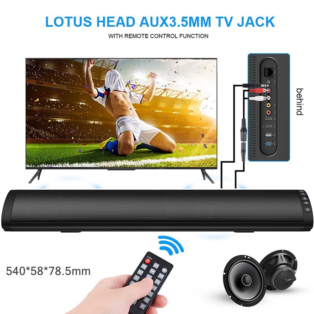 Sound Bar Column Wall Mountable TV subwoofer Super... Grandado