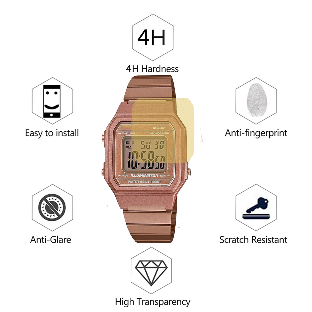 3Pcs HD Clear Anti-Scratch Film For Casio DW5600 A700 AE1400 W-218H Screen Protector Unthin Soft TPU Hydrogel Film Water-proof