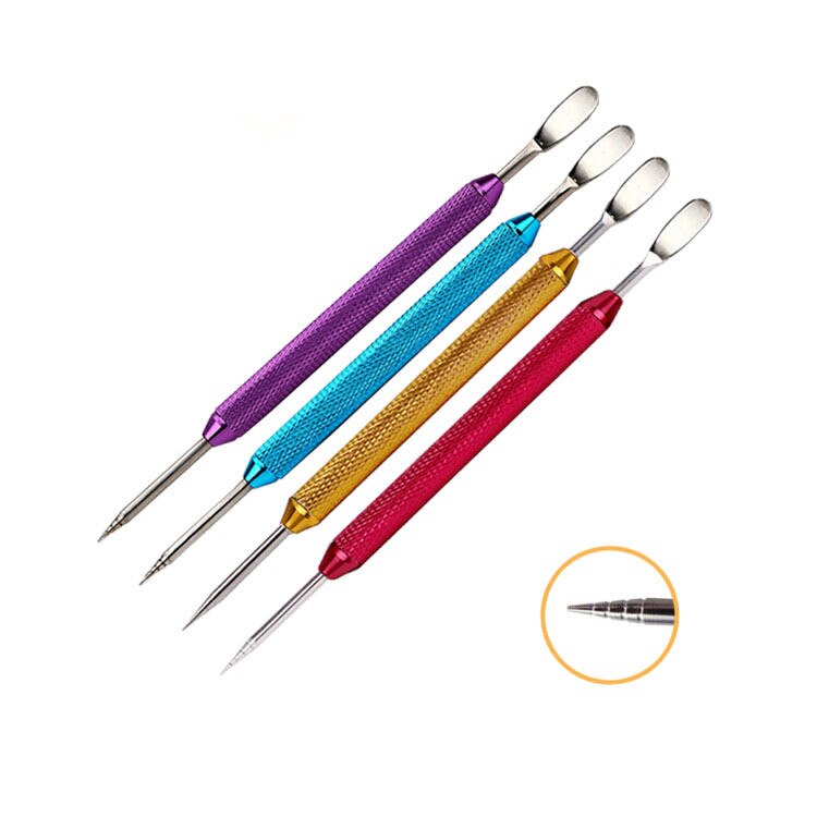 1PC Barista Werkzeug Edelstahl Kaffee Schablonen Latte Schaum Spachtel 1PC Coffeeware DIY Kaffee Kunst Nadel