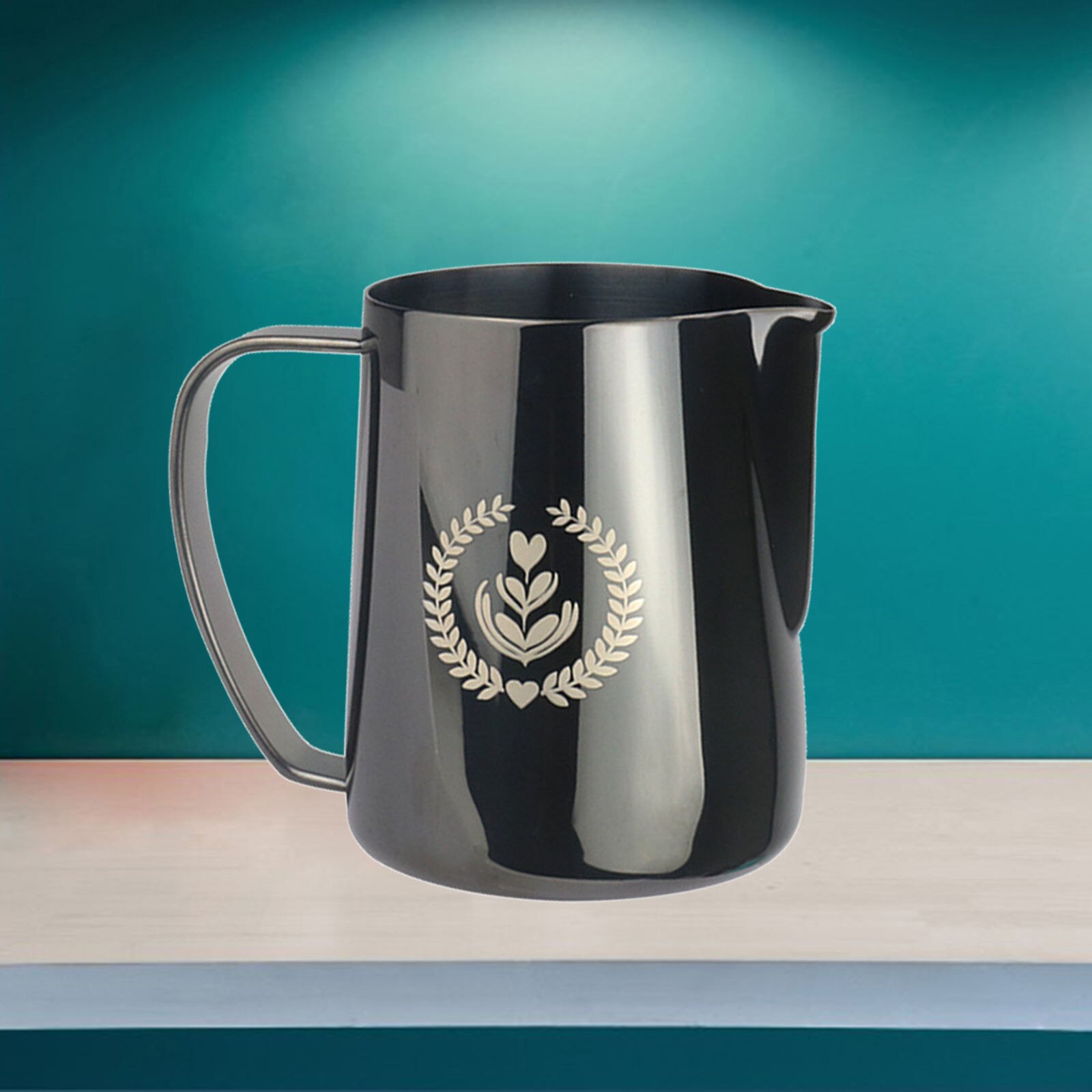 600ml 20-Ounce Steaming Pitchers for Milk Coffee Cappuccino Latte Art Cup Frother Cup: color 3