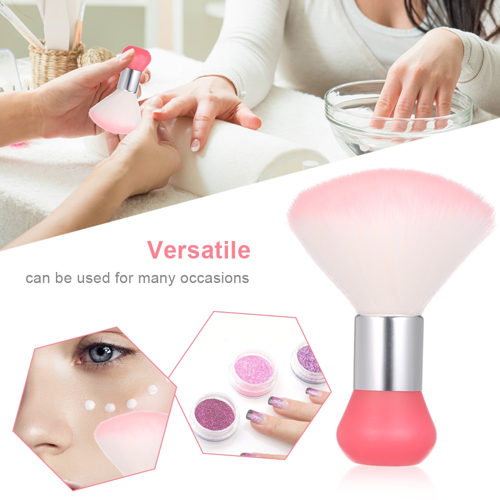 Nail Art Dust Brush Nail Cleaning Brush Nail Powder Brushes Nails Polish Remover for Acrylic Nails Gel Nail Art Tool