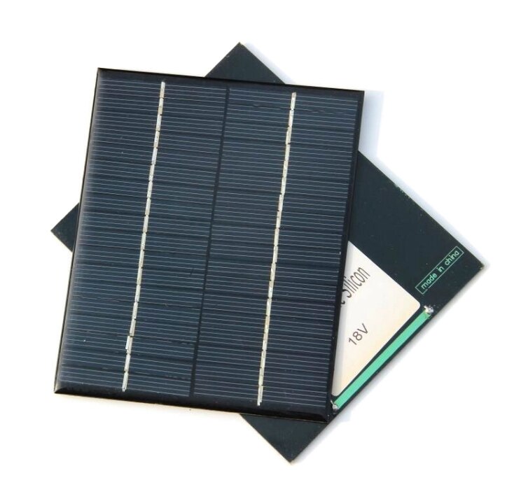 Small powrer ,Epoxy Solar Cell Module 2W 18V Polycrystalline Solar Panel For 12V Battery Charger DIY System Education 136*110MM