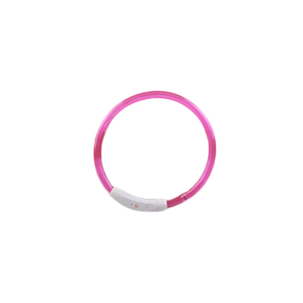Rechargeable Usb Waterproof Pet Dog Collar Mascotas Perros Accesorios Collier Chien Ledlight Band Safety Pet Dog Collar: C