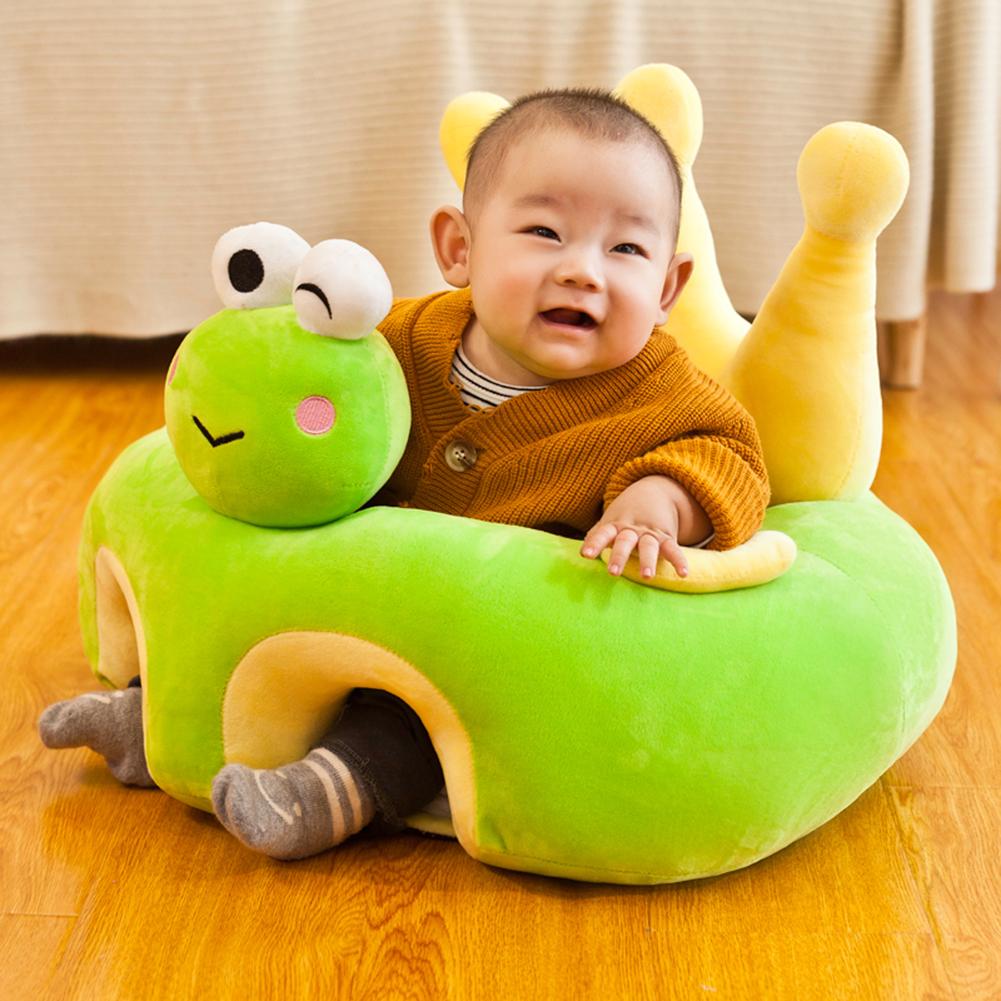 , bonito sofá para bebé, con animales para sentarse, asiento para bebé, sofá, silla lavable, piel cómoda, amigable con el cristal, súper suave