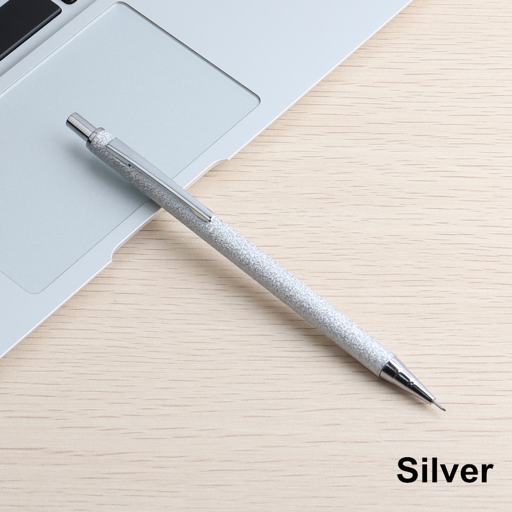Lápiz de Metal mecánico de 0,5/0,7mm, pluma automática de prensa creativa para estudiantes, escritura, dibujo, oficina y escuela