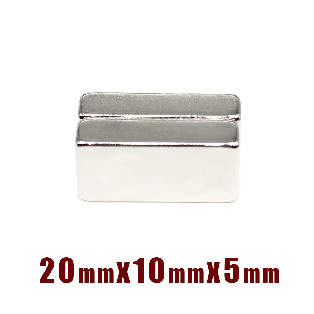 2/5/10/20/30/50Pcs 20X10X5 Quadrate Krachtige Sterke magnetische Magneten 20X10X5Mm Blok Neodymium Magneten 20*10*5 Permanente Magneet