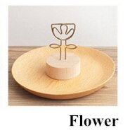 Bricolage artisanat en bois original bois fer pince porte-notes porte-cartes de visite décoration de la maison bricolage accessoire fait main: Fleur