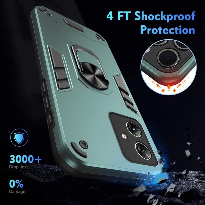 Shockproof Armor Case For Motorola Moto G04 G04S G14 G24 G34 G54 G64 G84 G13 G23 G53 G73 G22 G32 G42 G52 G62 G72 Ring Cover