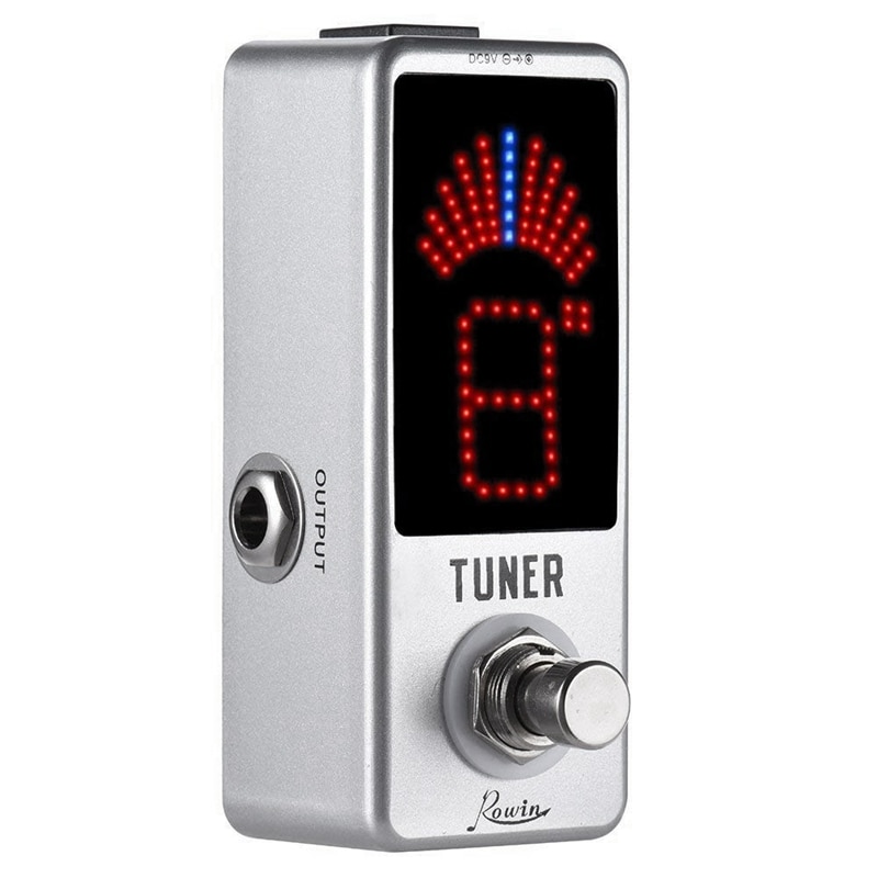 Rowin hoge precisie gitaar chromatische tuner pedaal ture bypass: Default Title