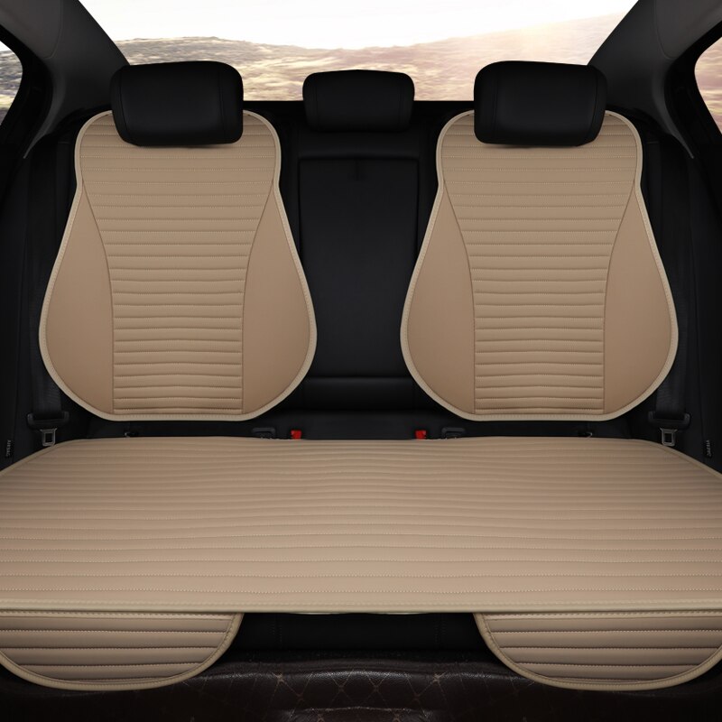 fácil de limpiar no se mueve los cojines del asiento del coche, accesorios cuatro estaciones universal pu cuero asientos no deslizantes cubierta impermeable M1