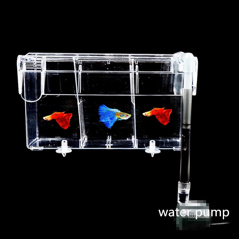 Double-Deck Clear Fish Breeding Isolation Box Aquarium Breeder Fish Tank Hatching Incubator Fish House Home fish separation box