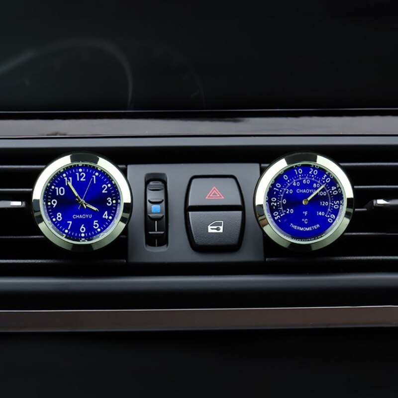Lichtgevende Mini Auto Air Vent Quartz Klok Met Clip Auto Air Outlet Horloge Klok Auto Styling Voor Auto Accessoires Auto gauge Klok