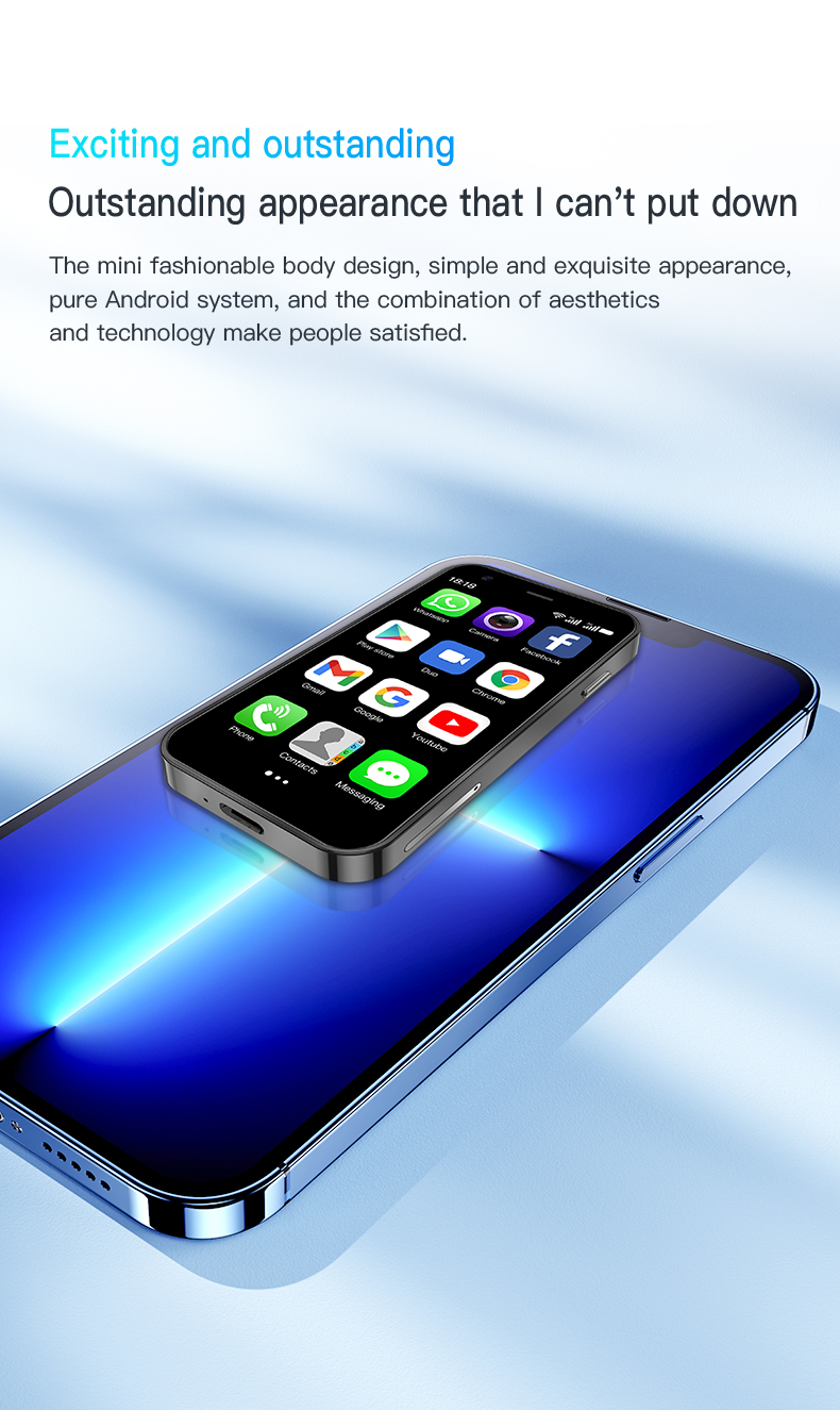 Mini 24 3g smartphone: ultrakompaktes  , 3.0- -zoll-Android-praktisch , 3+32gb,  -sim-funktion, google-unterstützung und einem kompakten Entwurf.