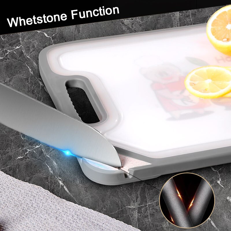 Multipurpose Double-Sided Cutting Board Cutting Board Antibacterial Cutting Board With Whetstone Function