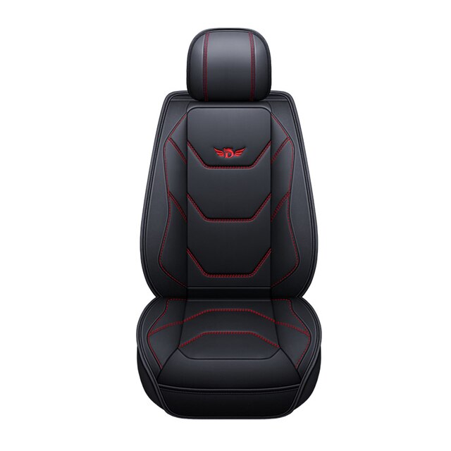 PU lederen autostoelhoezen voor VW ID.4 2021 1st Edition,antislip waterdicht ademend zitkussen volledige set interieur,C-Black Coffee-Standard