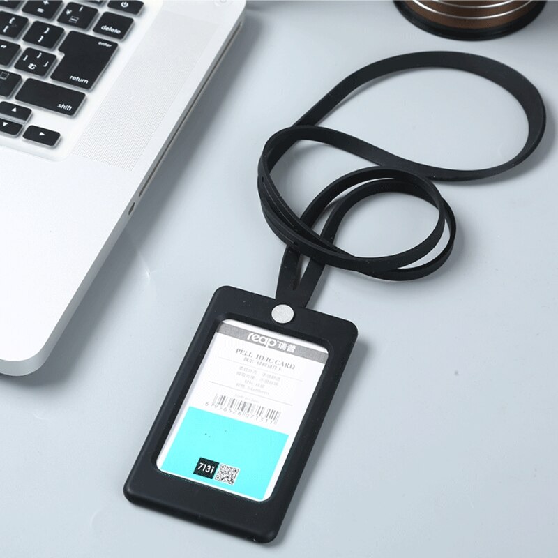 Silicone Id Card Holder Soft Badge Hospital Employee Work Badge(Standard size)