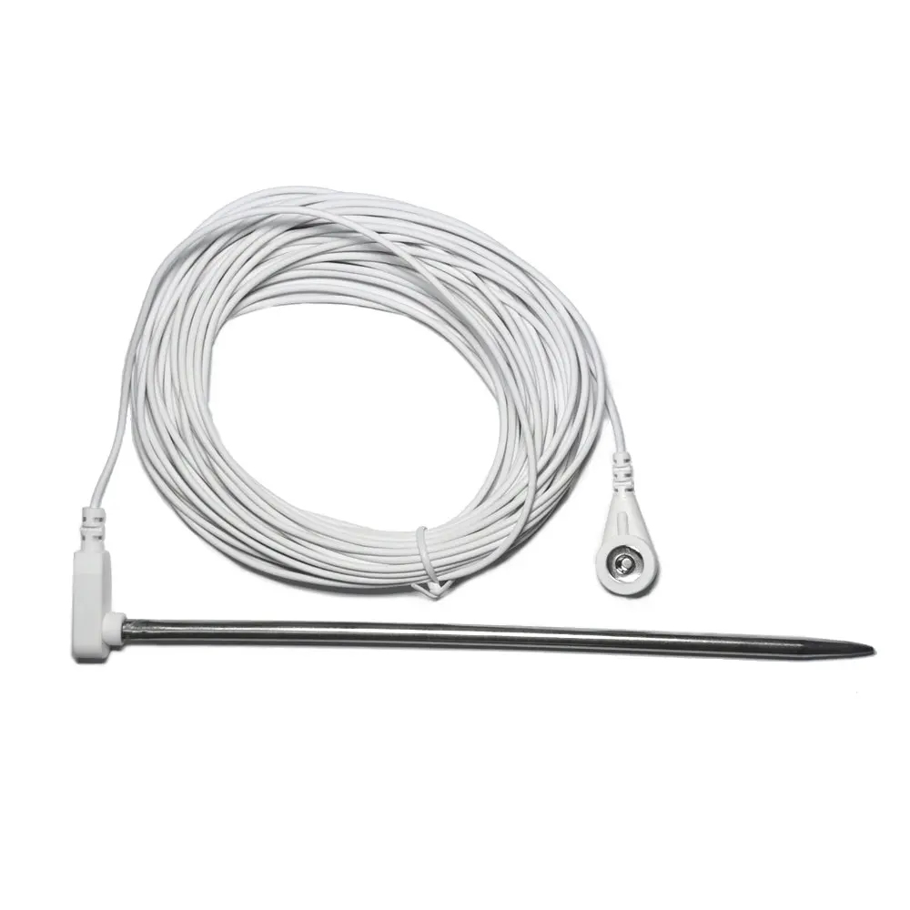 Earthing Socket plug with grounding cord for Earthing sheet / pillow case / earthing mat: light green