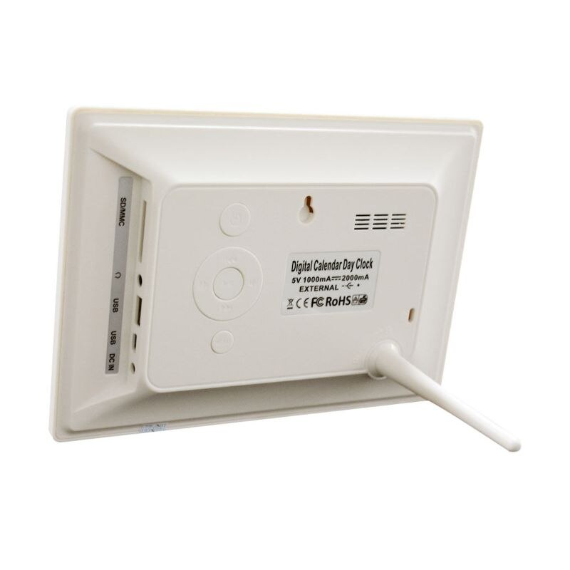 7 "Inch Digital Clock Calendar with Oversized Font Date Day Reminder for Elderly and Children Auto Dimming 9 Languages