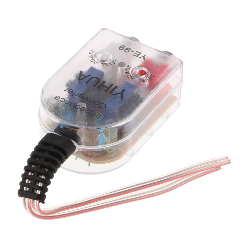Premium Hi-low Line Out Converter Speaker To Rca Adjustable Signal Adapter Easy To Installtion