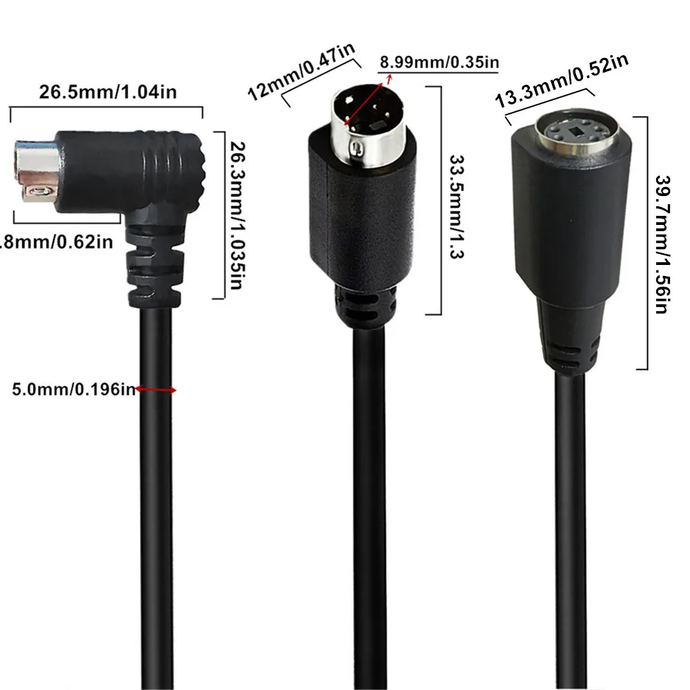 S-video - s-videokabel 4- pinners svhs gullbelagt for videokameraer, hjemmekinoanlegg, dss-mottakere, videospillere, dvr-er, pvr-er, dvd-spillere