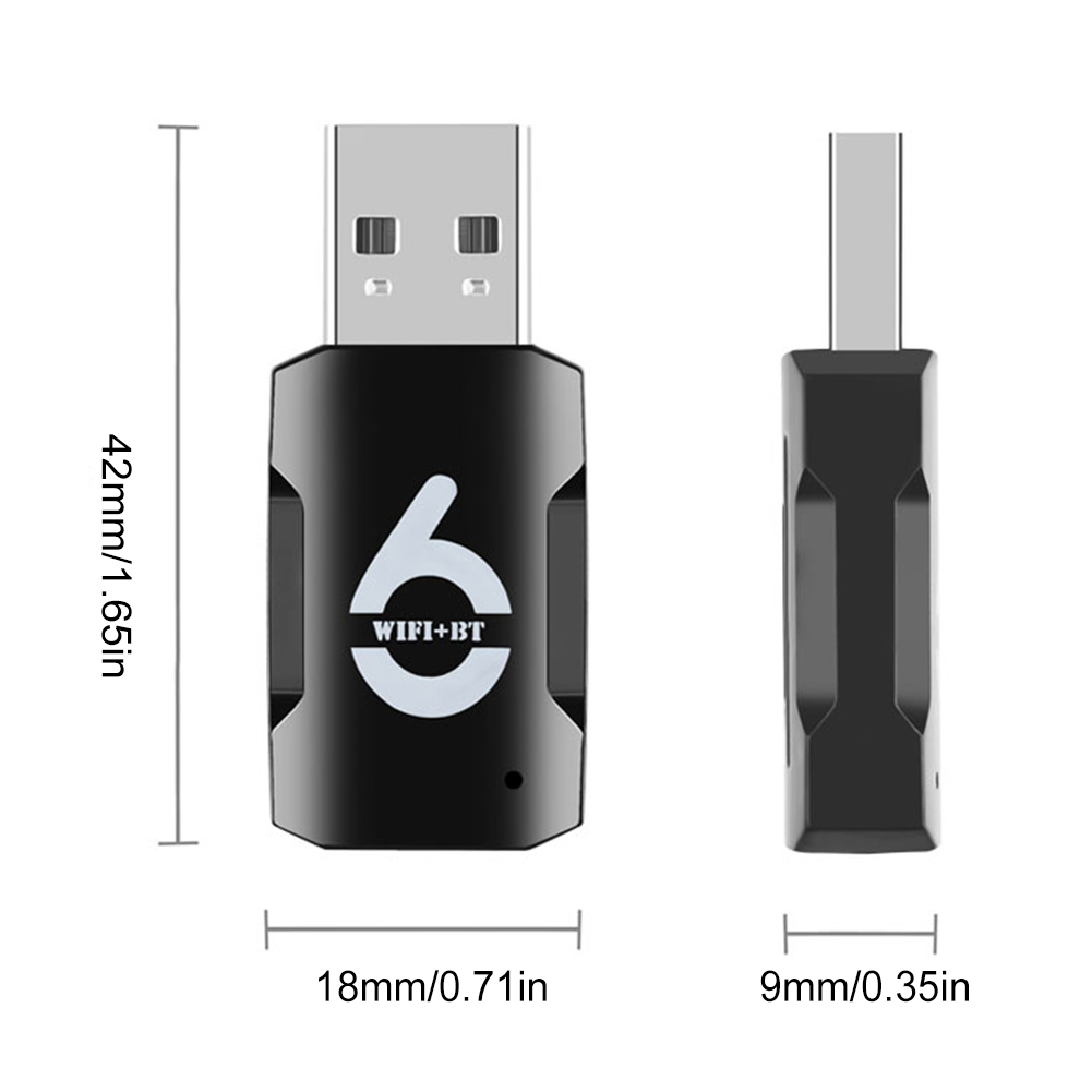 AX915 WIFI 6 USB WiFi Bluetooth Adapter Dual Band 2.4/5.8Ghz Wireless External Receiver 900Mbps WiFi Dongle for Windows 10/11