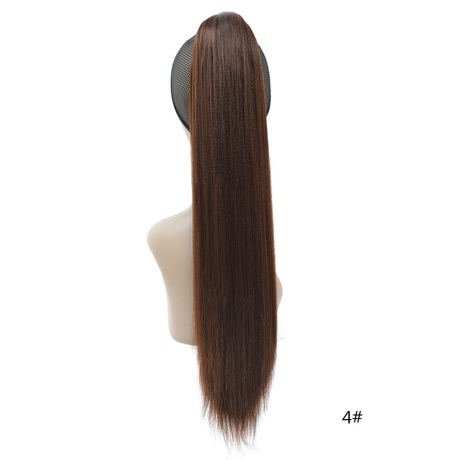 Antoniah Yaki Straight Trekkoord 22 Pony Staarten Haar Kinky Rechte Paardenstaart Extensions