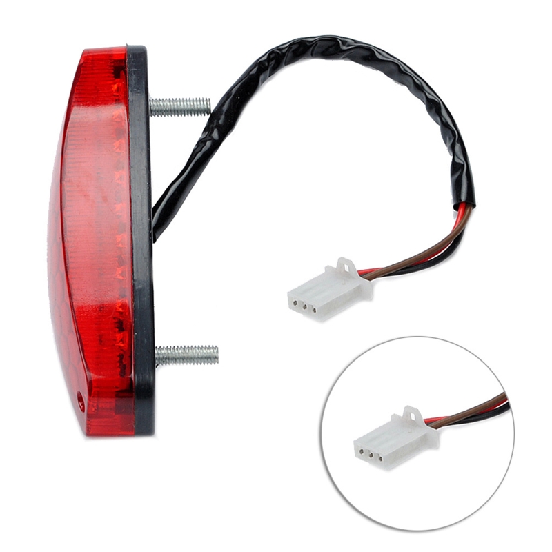 Motorlicht stop-achterlicht 12V rood achterlicht rem achterlicht voor ATV off-road motorfiets achterlicht rood