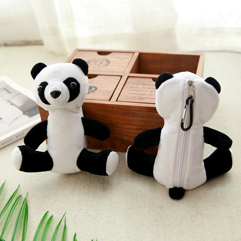 Panda Eco Katoen Herbruikbare Draagbare Moet Pocket Vierkante Boodschappentas Milieuvriendelijke Foldiner Handtas Kruidenier Vouw Zak