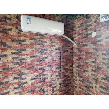 NW62 Red Black Yellow Brick Self-Adhesive Wall Panel 432498113